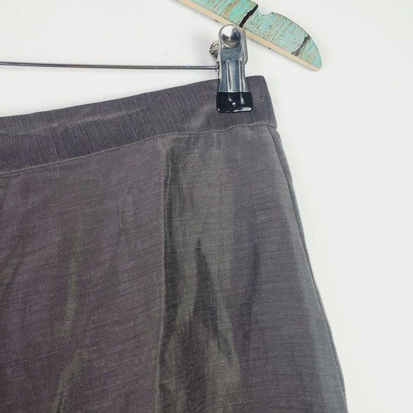 Eileen Fisher Mussel Fly-Frnt Crop Pant Sz M - Picture 2 of 10